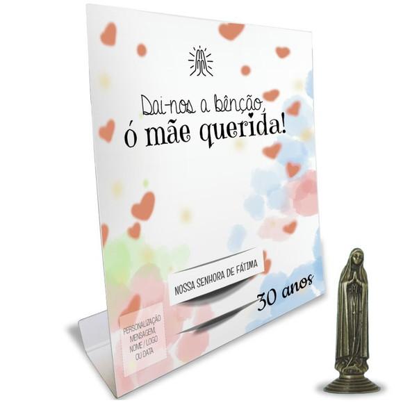 Kit Cartão Altar + Imagem de Nossa Senhora de Fátima, M1