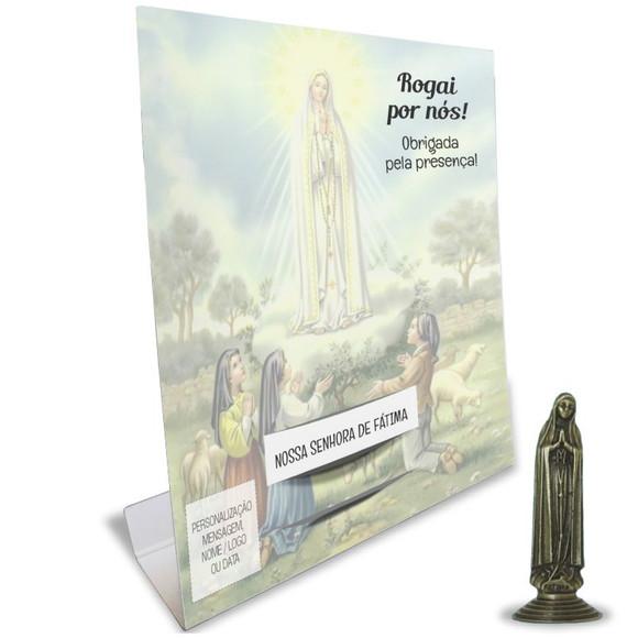 Kit Cartão Altar + Imagem de Nossa Senhora de Fátima, M2
