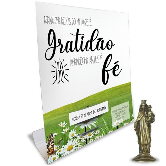 Kit Cartão Altar + Imagem de Nossa Senhora do Carmo, M1