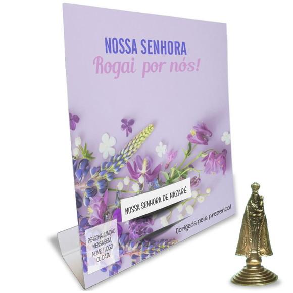 Kit Cartão Altar + Imagem de Nossa Senhora de Nazaré, M2