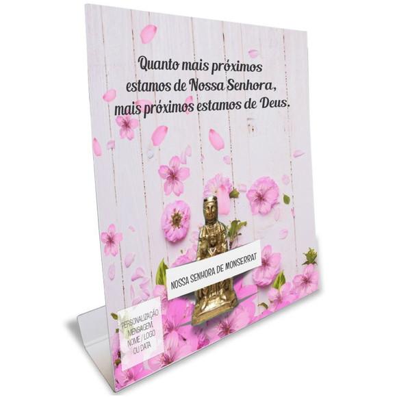 Kit Cartão Altar + Imagem de Nossa Sra. de Monte Serrat, M1