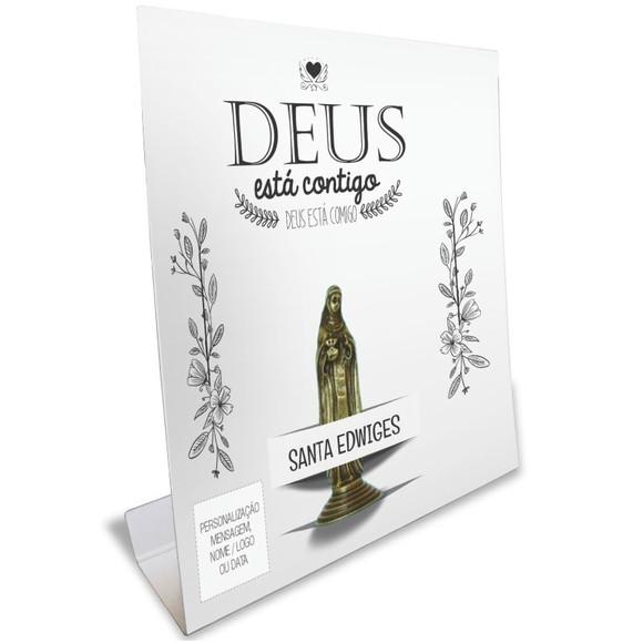Kit Cartão Altar + Imagem de Santa Edwiges, M1