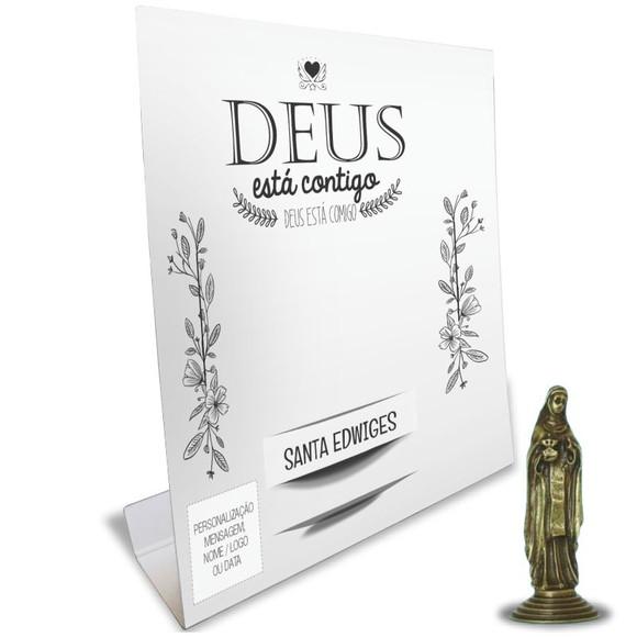 Kit Cartão Altar + Imagem de Santa Edwiges, M1