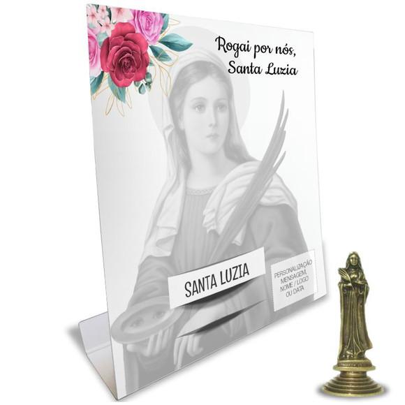 Kit Cartão Altar + Imagem de Santa Luzia, M2