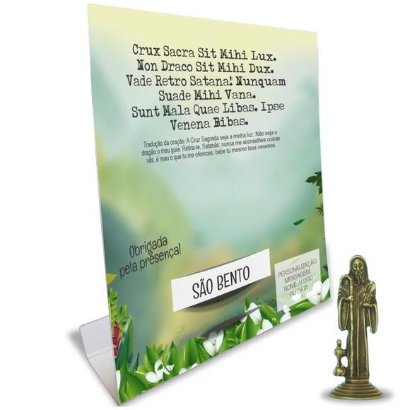 Kit Cartão Altar + Imagem de São Bento, M2
