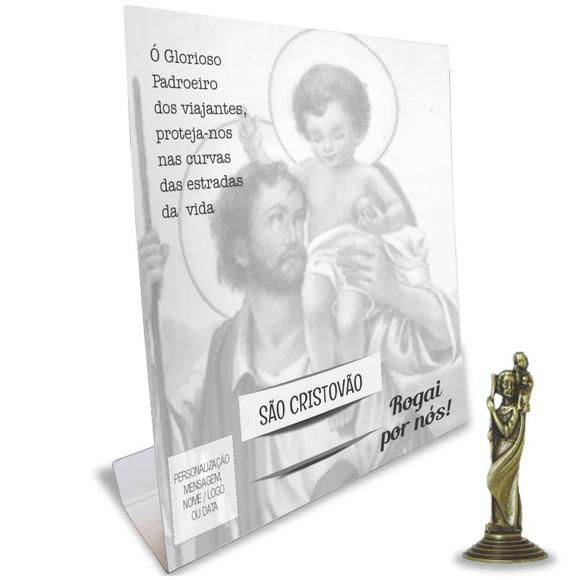 Kit Cartão Altar + Imagem de São Cristovão, M2