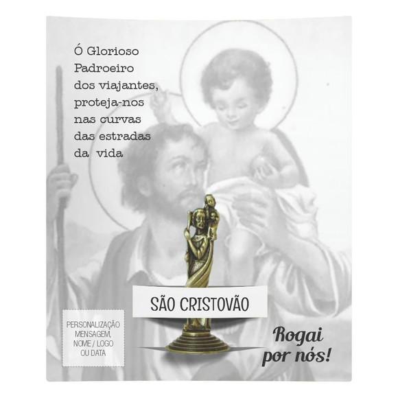 Kit Cartão Altar + Imagem de São Cristovão, M2