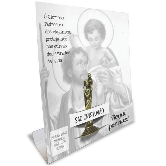 Kit Cartão Altar + Imagem de São Cristovão, M2