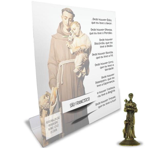 Kit Cartão Altar + Imagem de São Francisco de Assis , M2