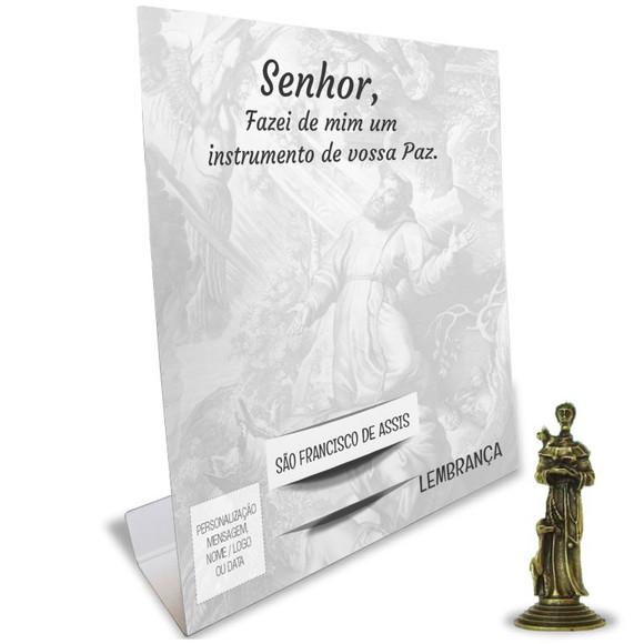Kit Cartão Altar + Imagem de São Francisco de Assis , M1