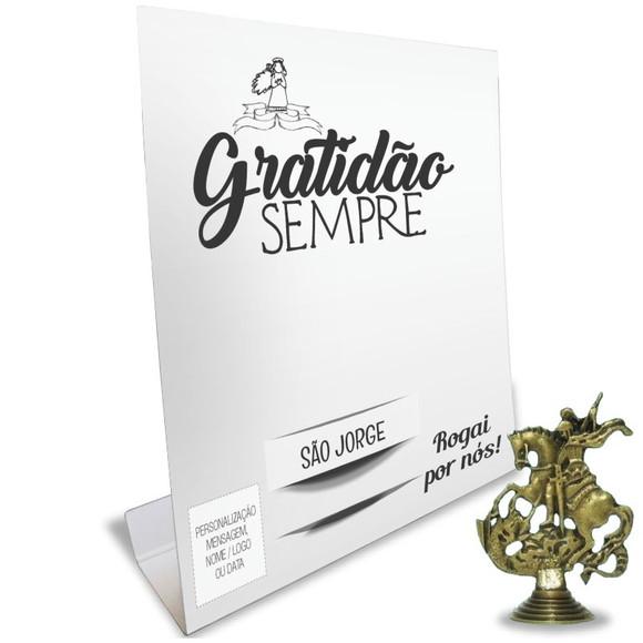 Kit Cartão Altar + Imagem de São Jorge, M2