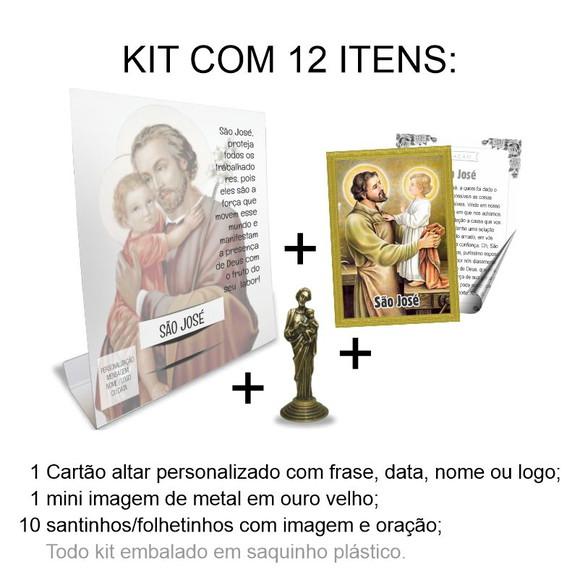 Kit Cartão Altar + Imagem de São José, M1