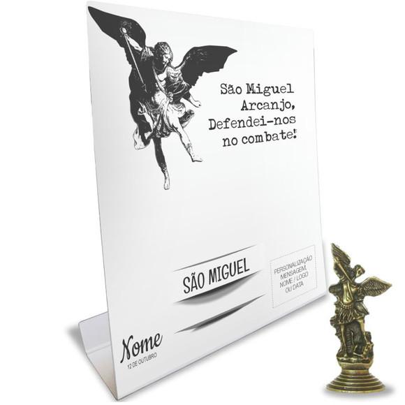 Kit Cartão Altar + Imagem de São Miguel Arcanjo, M1