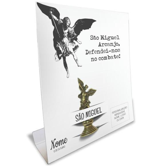 Kit Cartão Altar + Imagem de São Miguel Arcanjo, M1