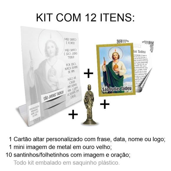 Kit Cartão Altar + Imagem de São Judas Tadeu, M2
