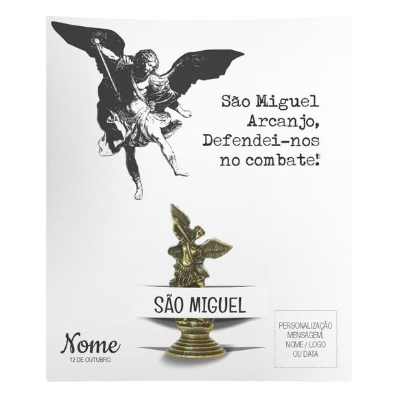 Kit Cartão Altar + Imagem de São Miguel Arcanjo, M1