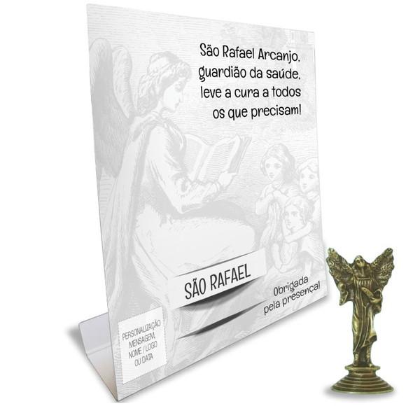 Kit Cartão Altar + Imagem de São Rafael Arcanjo, M1