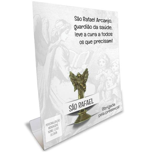 Kit Cartão Altar + Imagem de São Rafael Arcanjo, M1