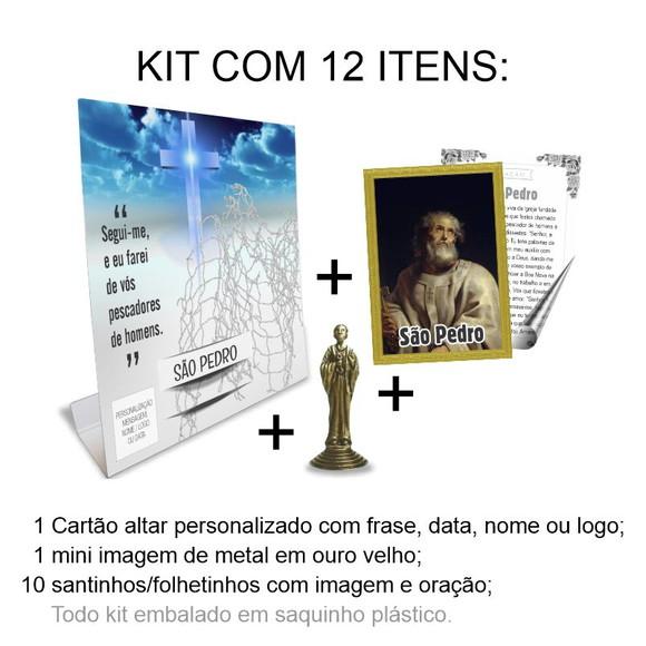Kit Cartão Altar + Imagem de São Pedro, M2