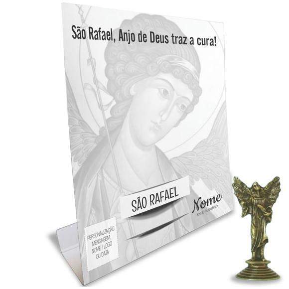 Kit Cartão Altar + Imagem de São Rafael Arcanjo, M2