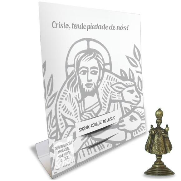 Kit Cartão Altar + Imagem do Menino Jesus de Praga, M2