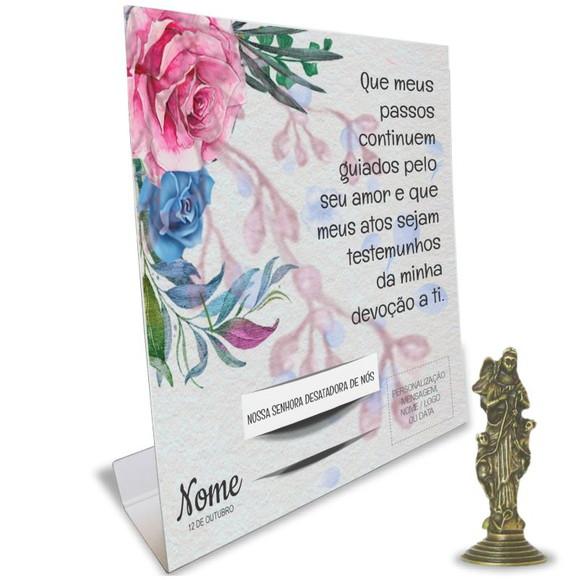 Kit Cartão Altar + Imagem Nossa Sra. Desatadora de Nós, M2
