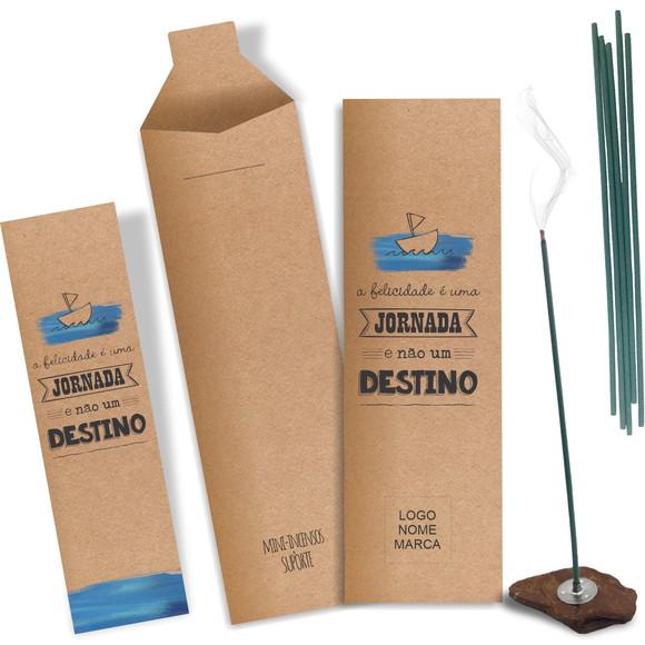 Kit Incenso Personalizado Jornada. Pacote c/ 24un