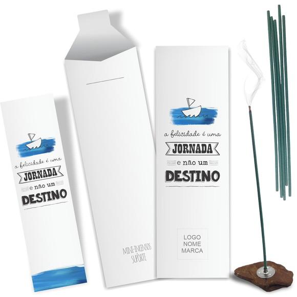 Kit Incenso Personalizado Jornada. Pacote c/ 24un