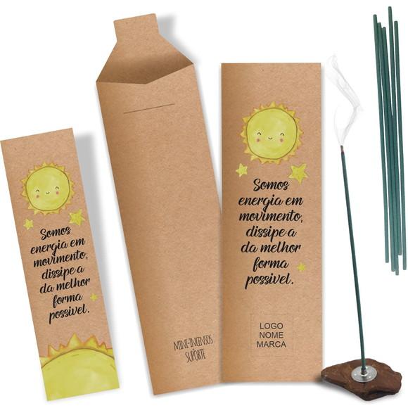 Kit Incenso Personalizado Movimento. Pacote c/ 24un
