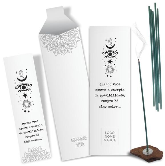 Kit Incenso Personalizado Possibilidade. Pacote c/ 24un