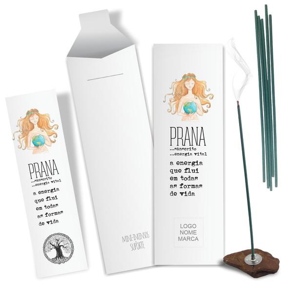Kit Incenso Personalizado Prana. Pacote c/ 24un