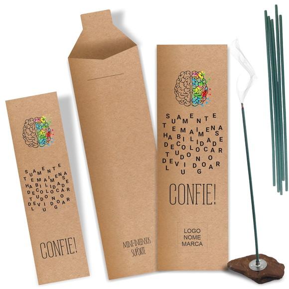 Kit Incenso Personalizado Sua Mente. Pacote c/ 24un
