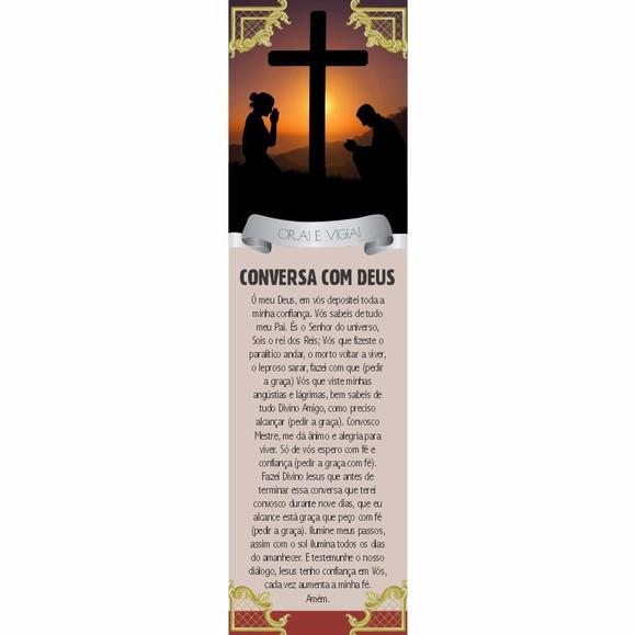 Marca página Conversa com Deus
