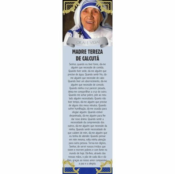 Marca página Madre Tereza de Calcutá