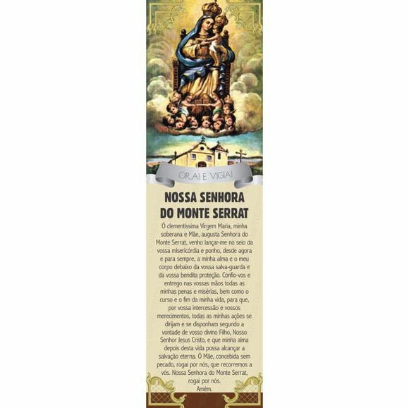 Marca página Nossa Senhora do Monte Serrat