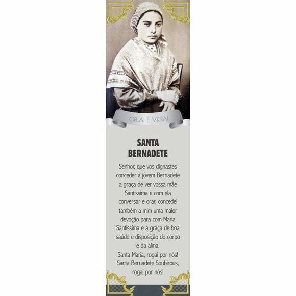 Marca página Santa Bernadete