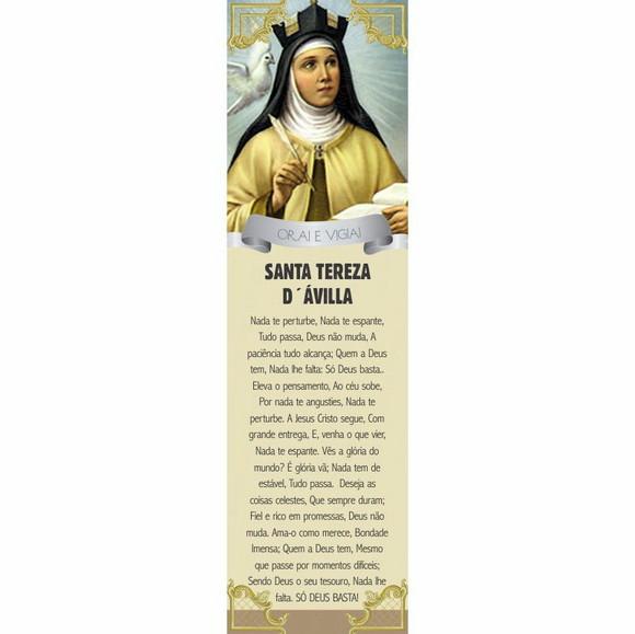 Marca página Santa Tereza D'Ávilla