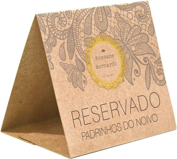 Prisma / Marcador de mesa personalizado