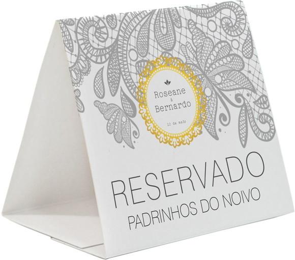 Prisma / Marcador de mesa personalizado