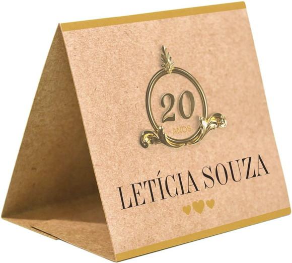 Prisma / Marcador de mesa personalizado festas