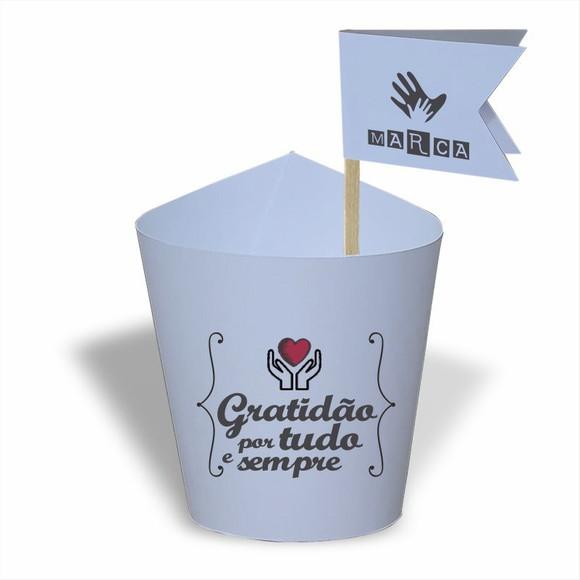 Rótulo mini suculenta + tag bandeirinha + palito. Frases