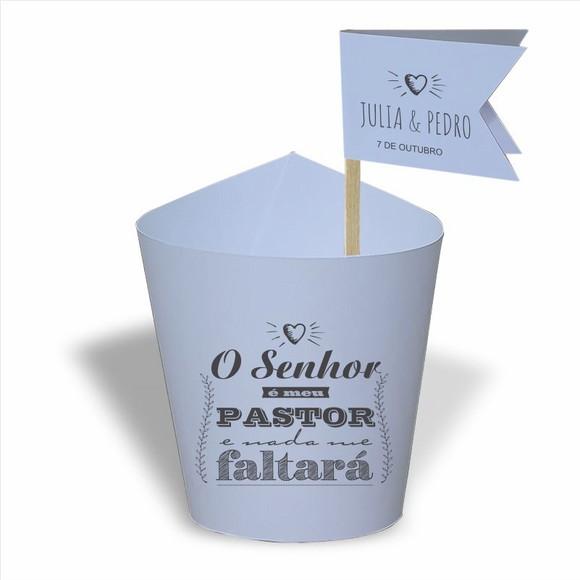 Rótulo mini suculenta + tag bandeirinha + palito. Frases