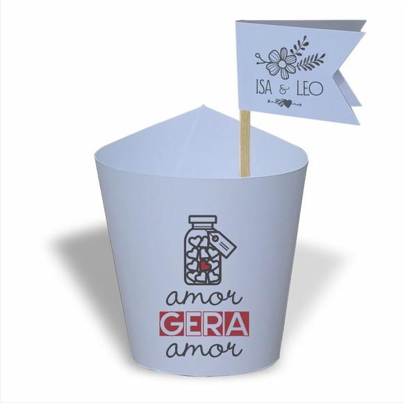 Rótulo mini suculenta + tag bandeirinha + palito. Frases