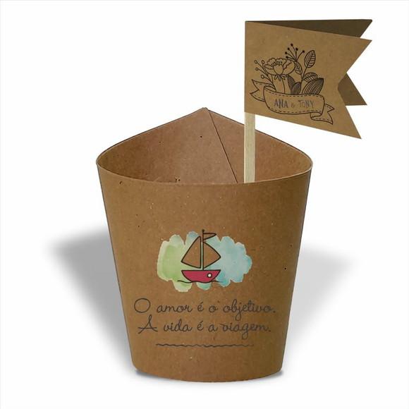 Rótulo mini suculenta + tag bandeirinha + palito. Frases