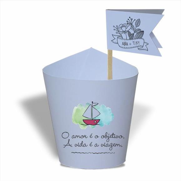 Rótulo mini suculenta + tag bandeirinha + palito. Frases