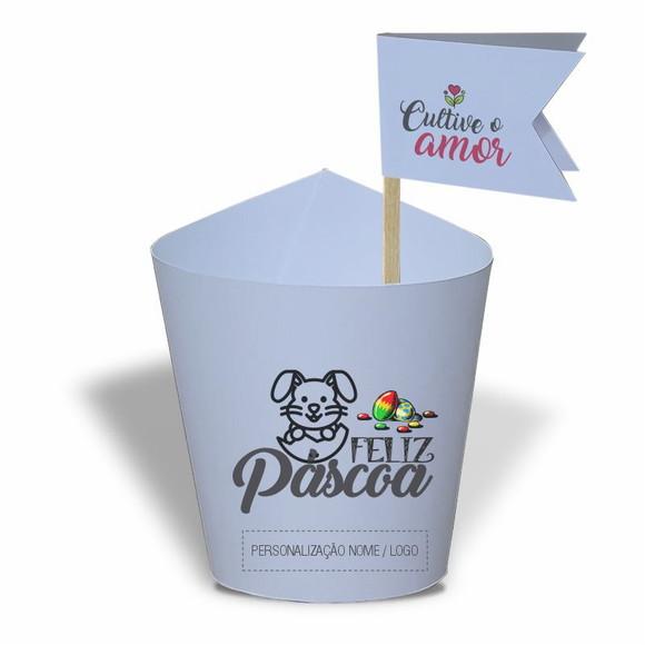 Rótulo Mini Suculenta Feliz Páscoa, Personalizado. Mod.08