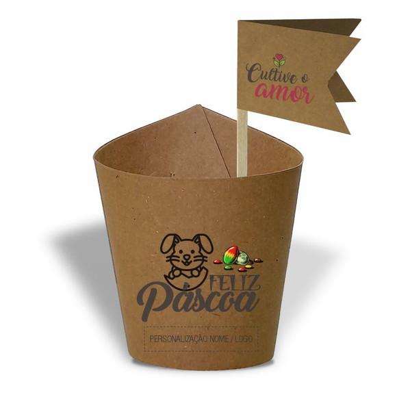 Rótulo Mini Suculenta Feliz Páscoa, Personalizado. Mod.08