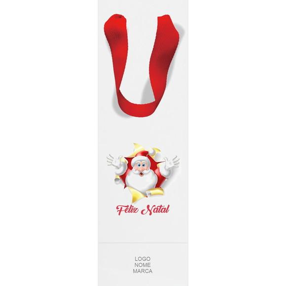 Sacola Garrafa Personalizada Natal e Boas Festas. Mod065.
