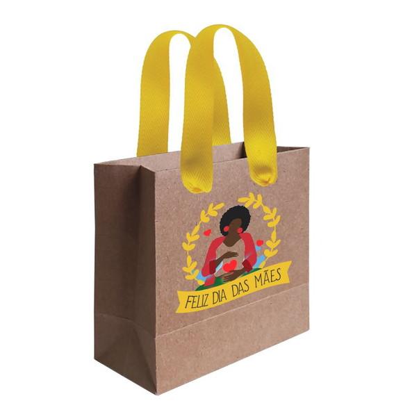 Sacolinha com Alça, Dia das Mães, Personalizada. Mod.05.