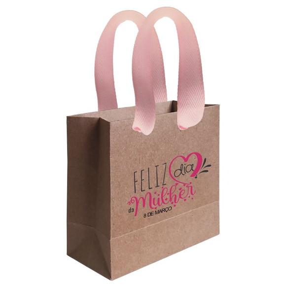 Sacolinha com Alça, Dia das Mulheres, Personalizada. Mod.02
